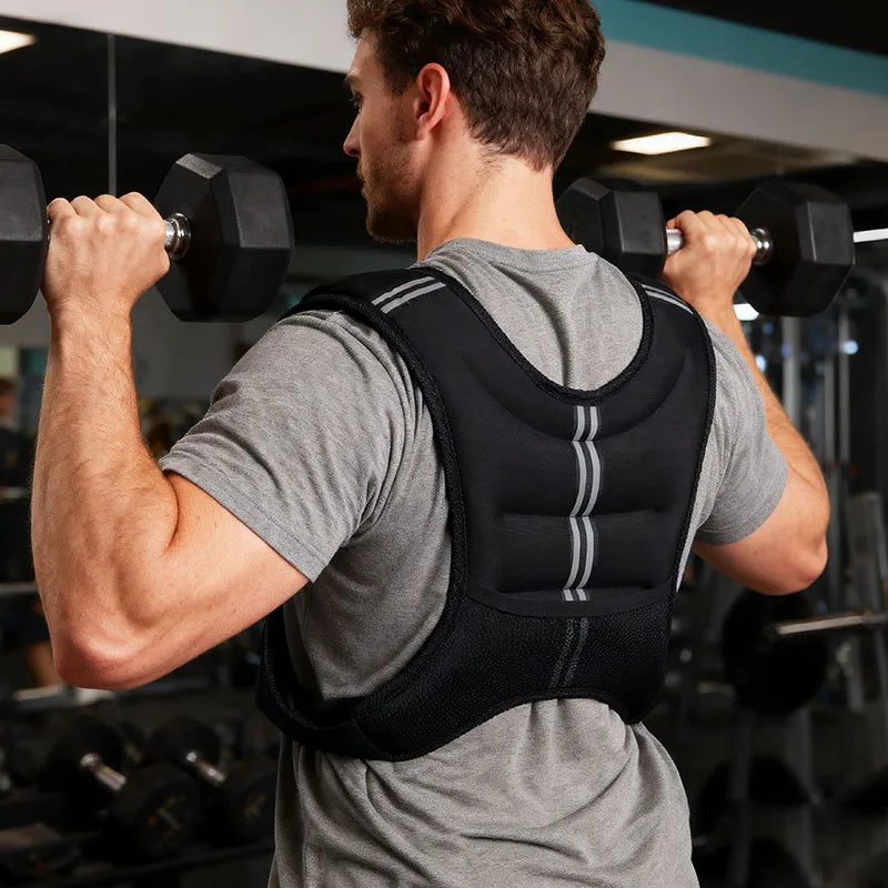 Weight Vest With Reflective Stripe For Workout And Running Training