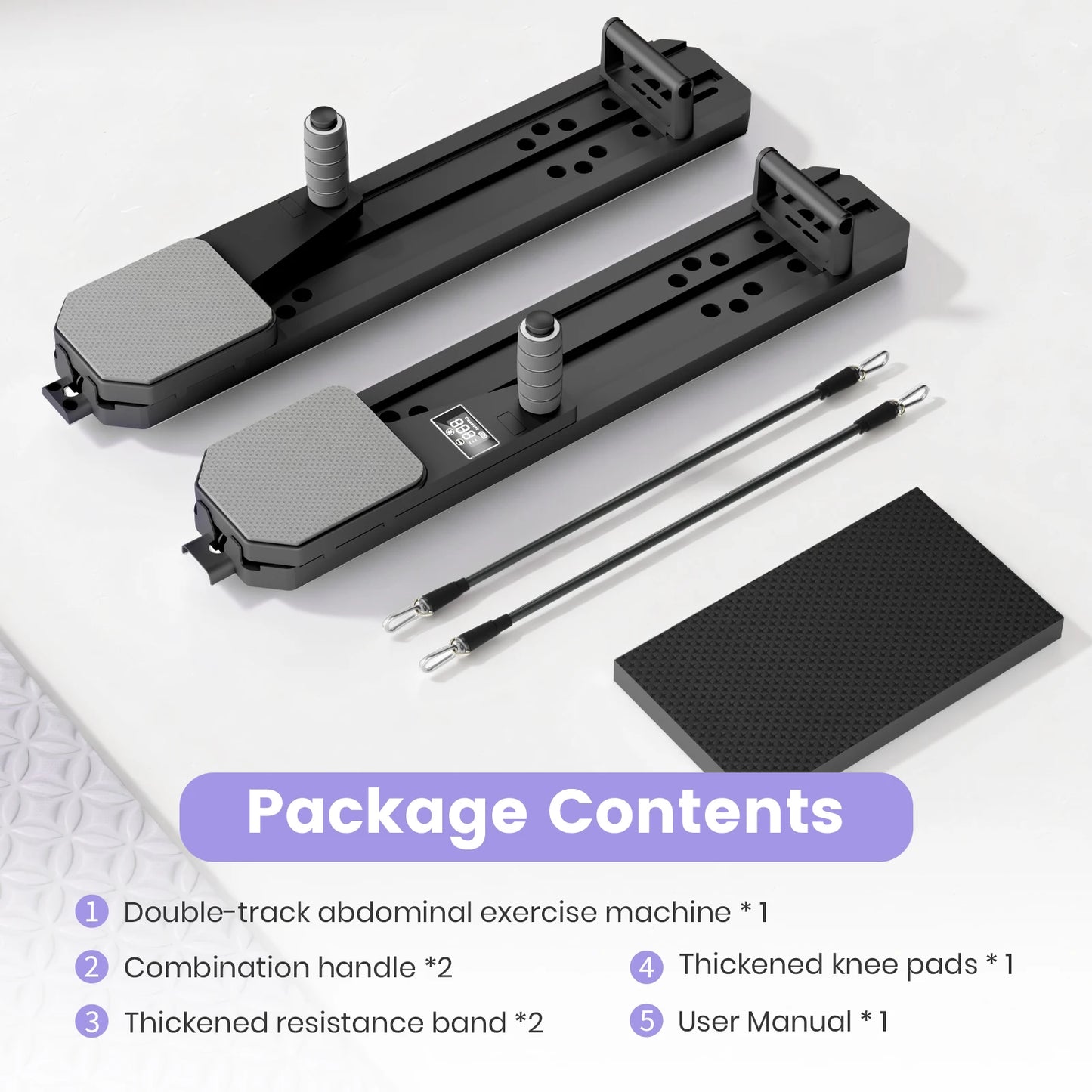 Portable Pilates Board For Core Fitness With Ski Balance Board And Reps Timer