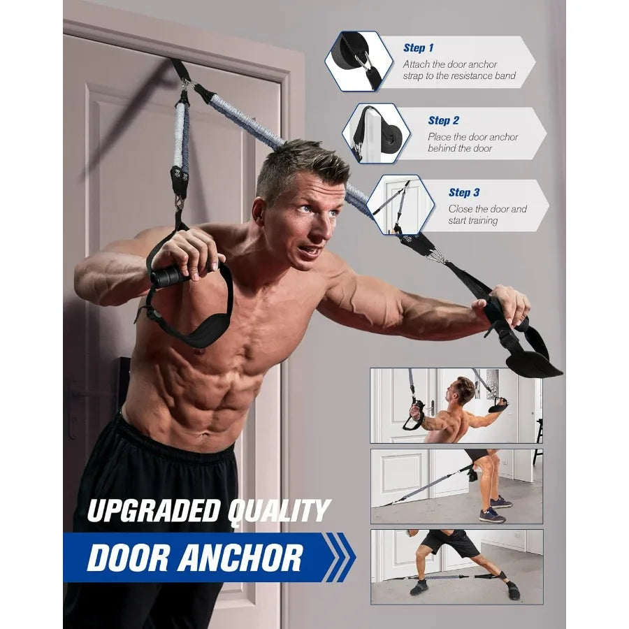 Upgraded Pilates Bar Kit With Resistance Bands Stainless Steel