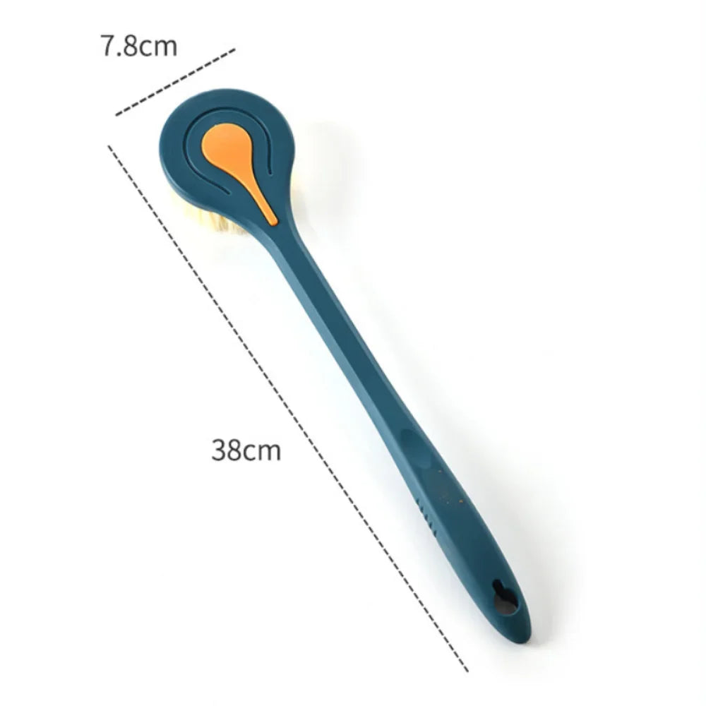 Long Handle Bath Brush With Back Scrubber For Body Massage