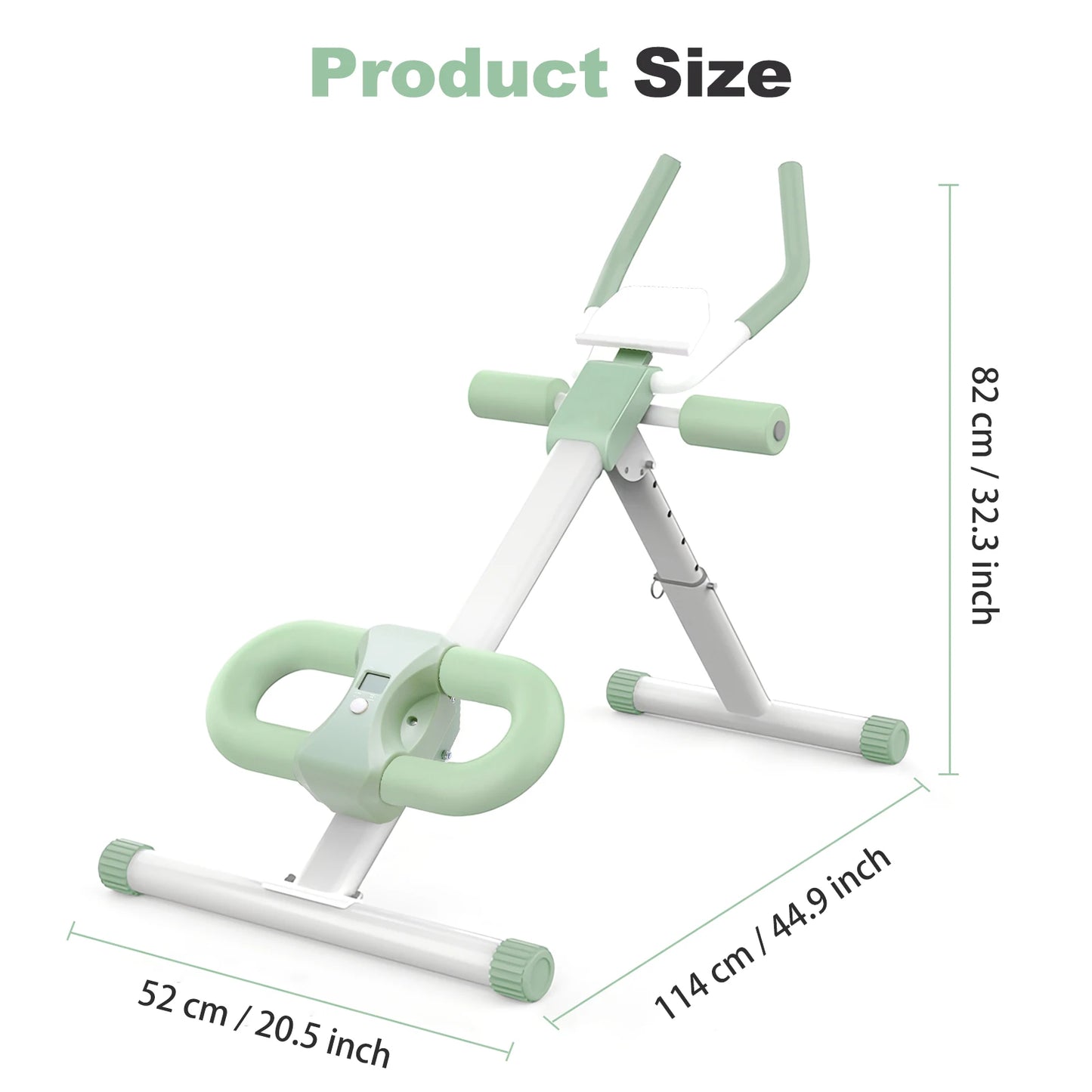 Folding Abdominal Crunch Machine For Home Gym With Resistance Bands