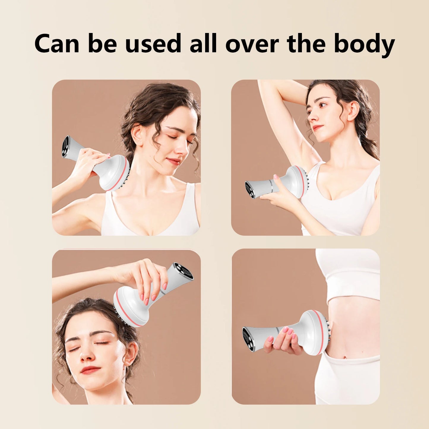 None Meridian Electric Massager Brush For Full-Body Relaxation