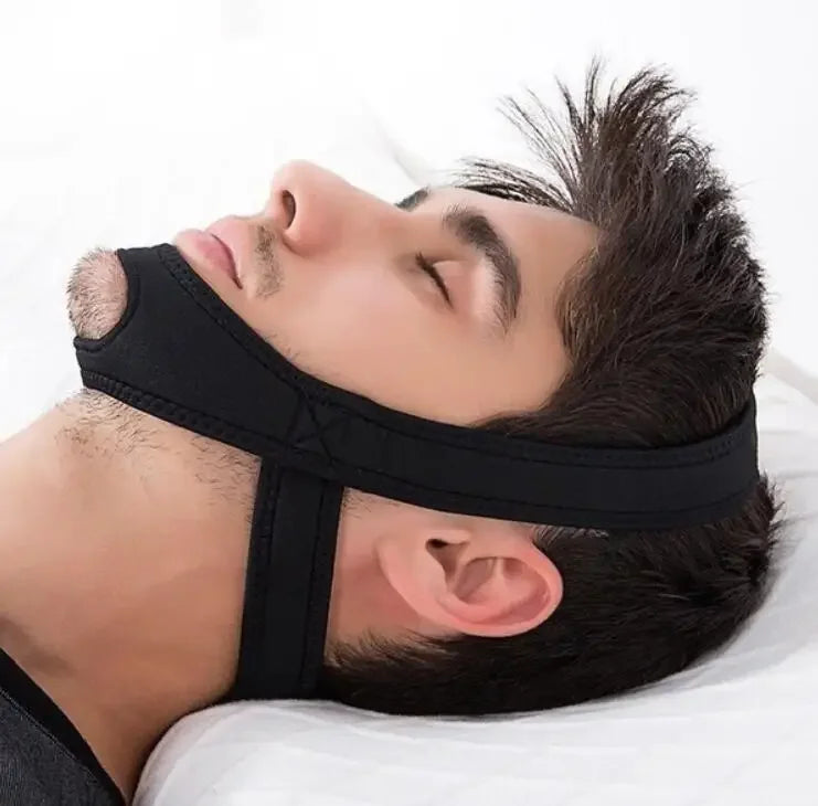 New Neoprene Anti Snore Chin Strap Sleep Apnea Jaw Support