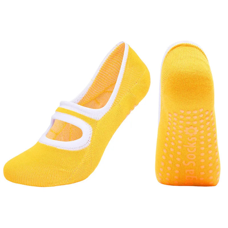 Women Anti Slip Yoga Socks Breathable Gym Fitness Training