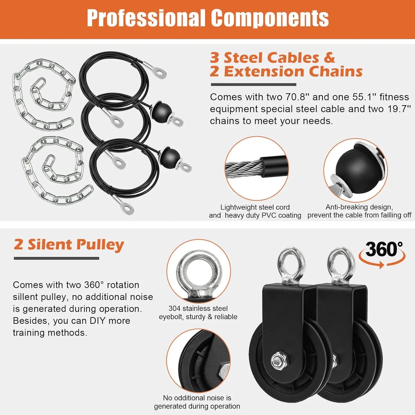 Home Gym Pulley System For Tricep Lat Pulldown Full Body