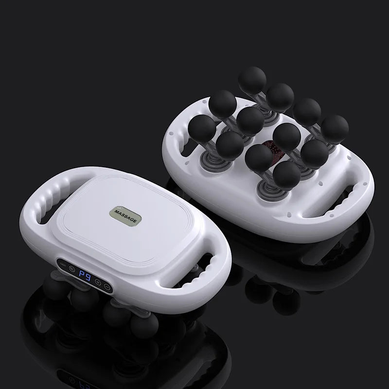Handheld 12 Head Deep Tissue Massage Gun for Full Body Relief