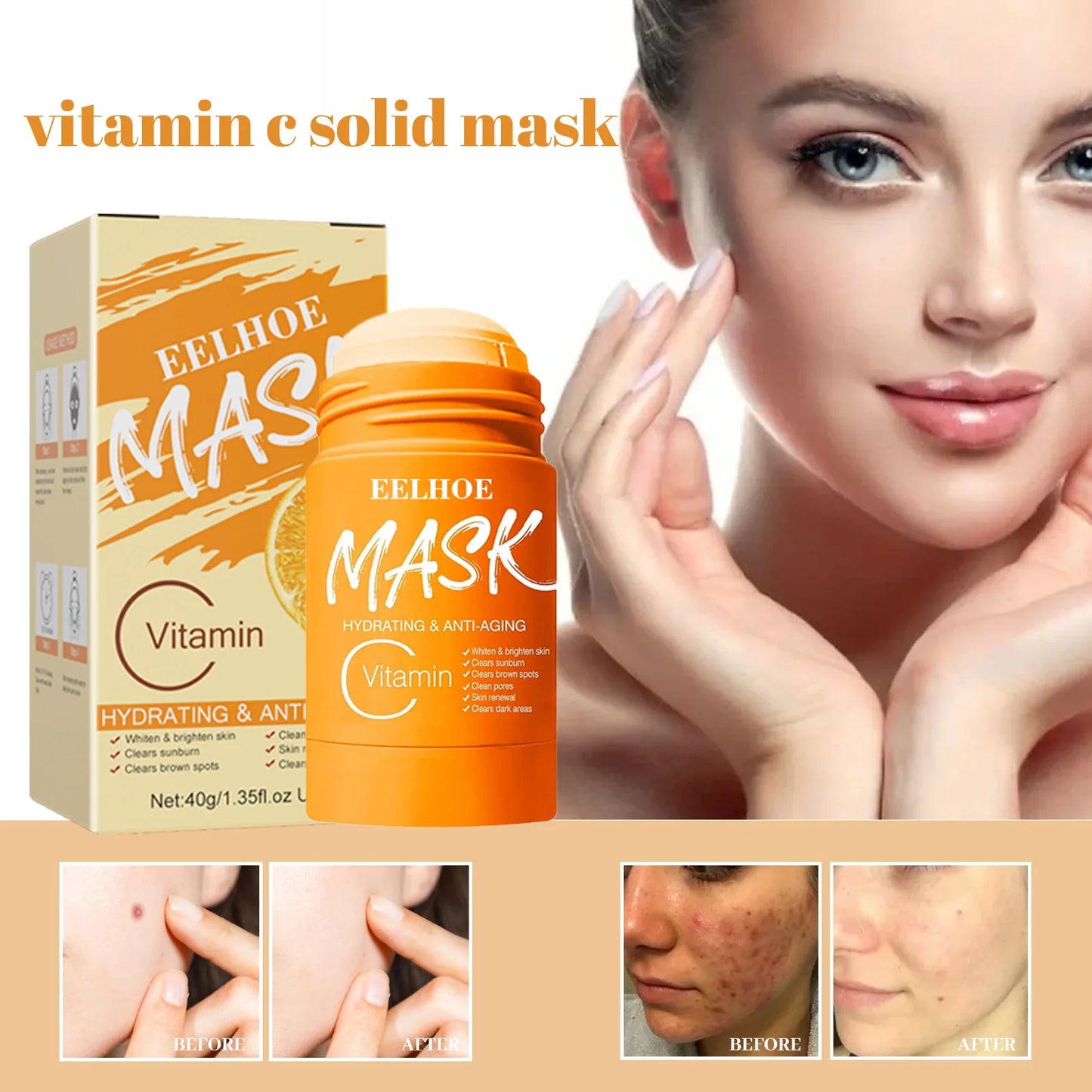 Eelhoe Green Tea Solid Facial Mask For Deep Cleansing