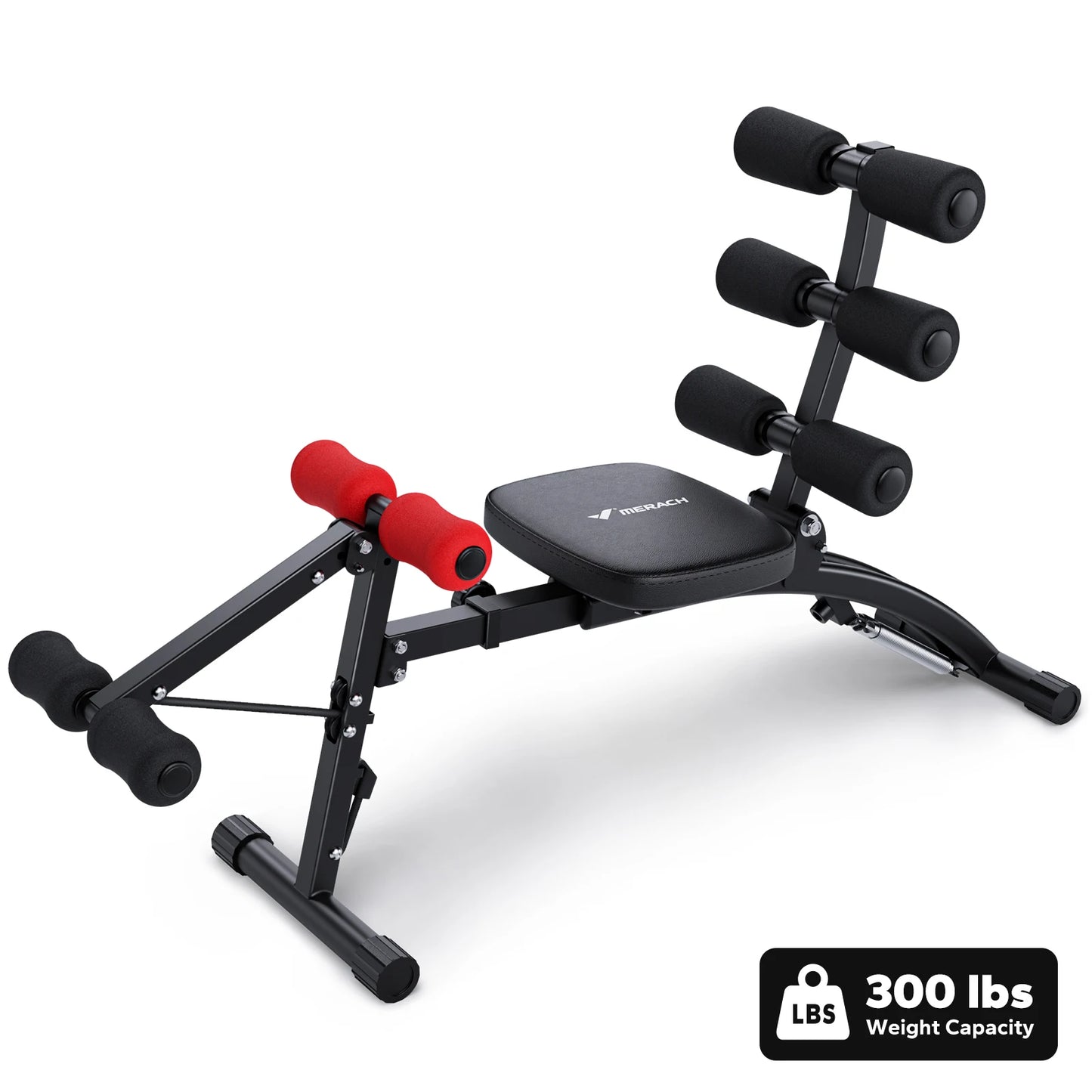 MERACH Ab Machine Sit Up Trainer Bench Multifunctional