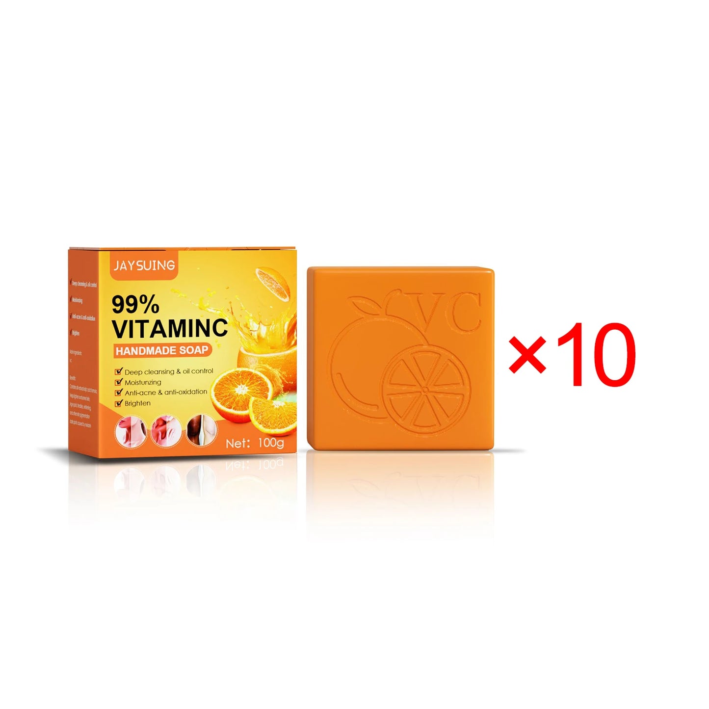 Jaysuing Vitamin C Whitening Soap Bar For Face And Body