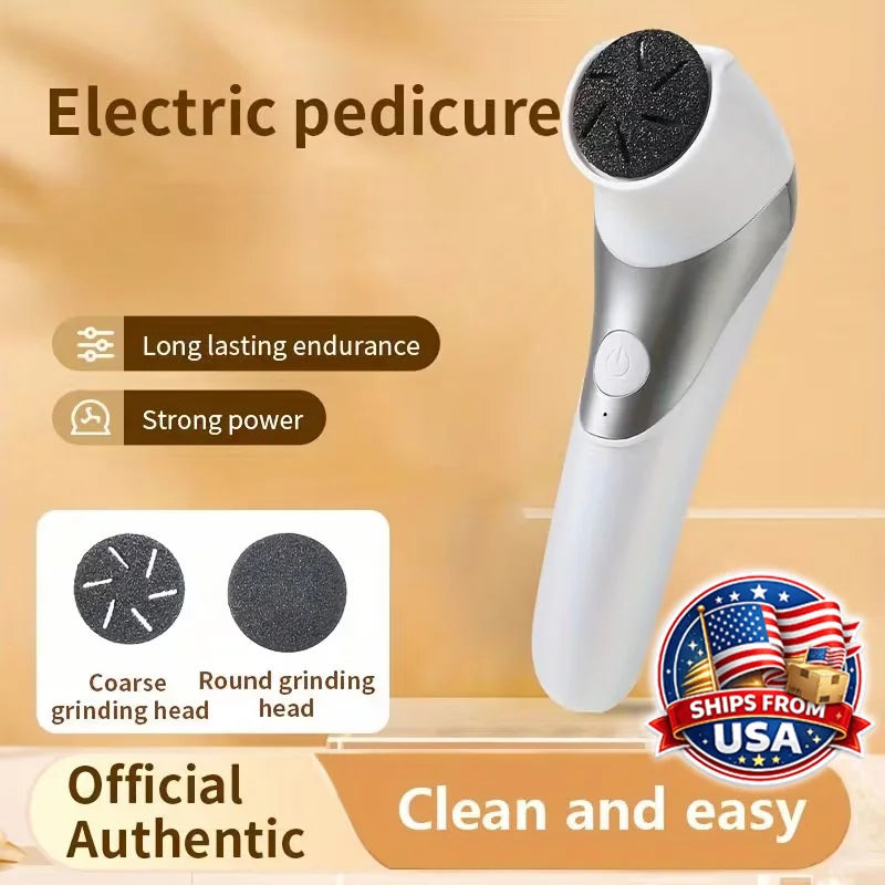 Professional Electric Foot Callus Remover Pedicure Kit With Rechargeable Battery