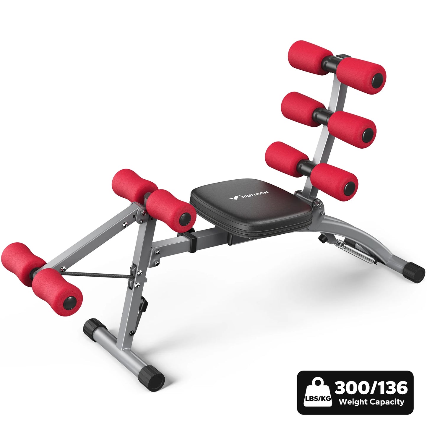 MERACH Ab Machine Sit Up Trainer Bench Multifunctional