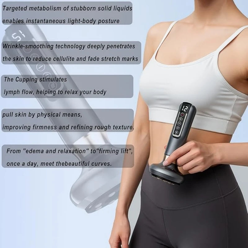 Full Body Cupping And Massaging Device With 12 Level Intensity