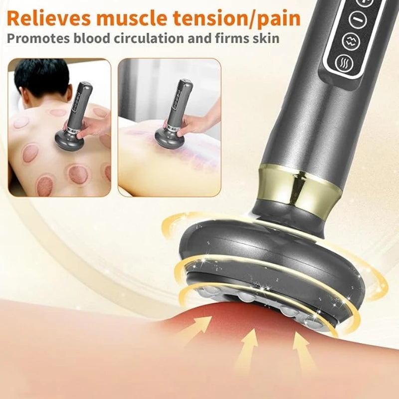 Full Body Cupping And Massaging Device With 12 Level Intensity