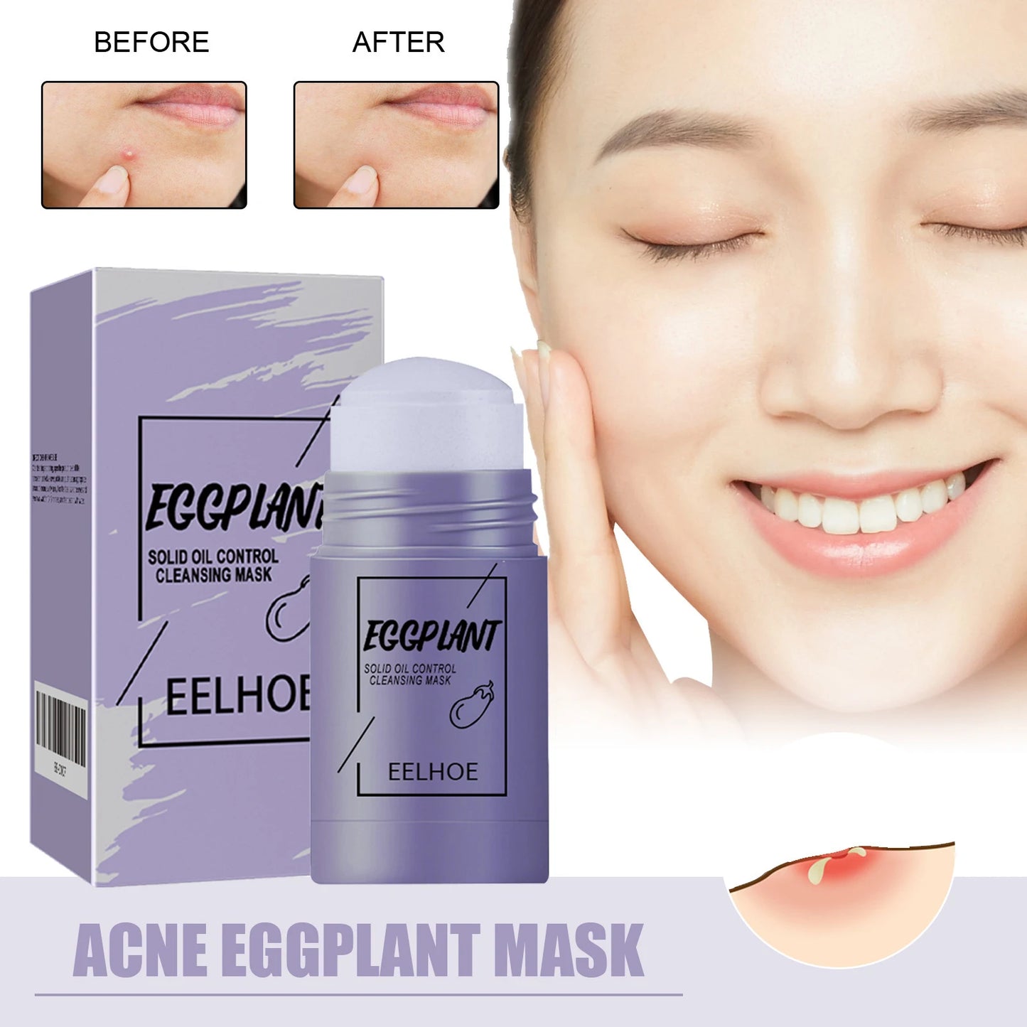 Eelhoe Green Tea Solid Facial Mask For Deep Cleansing