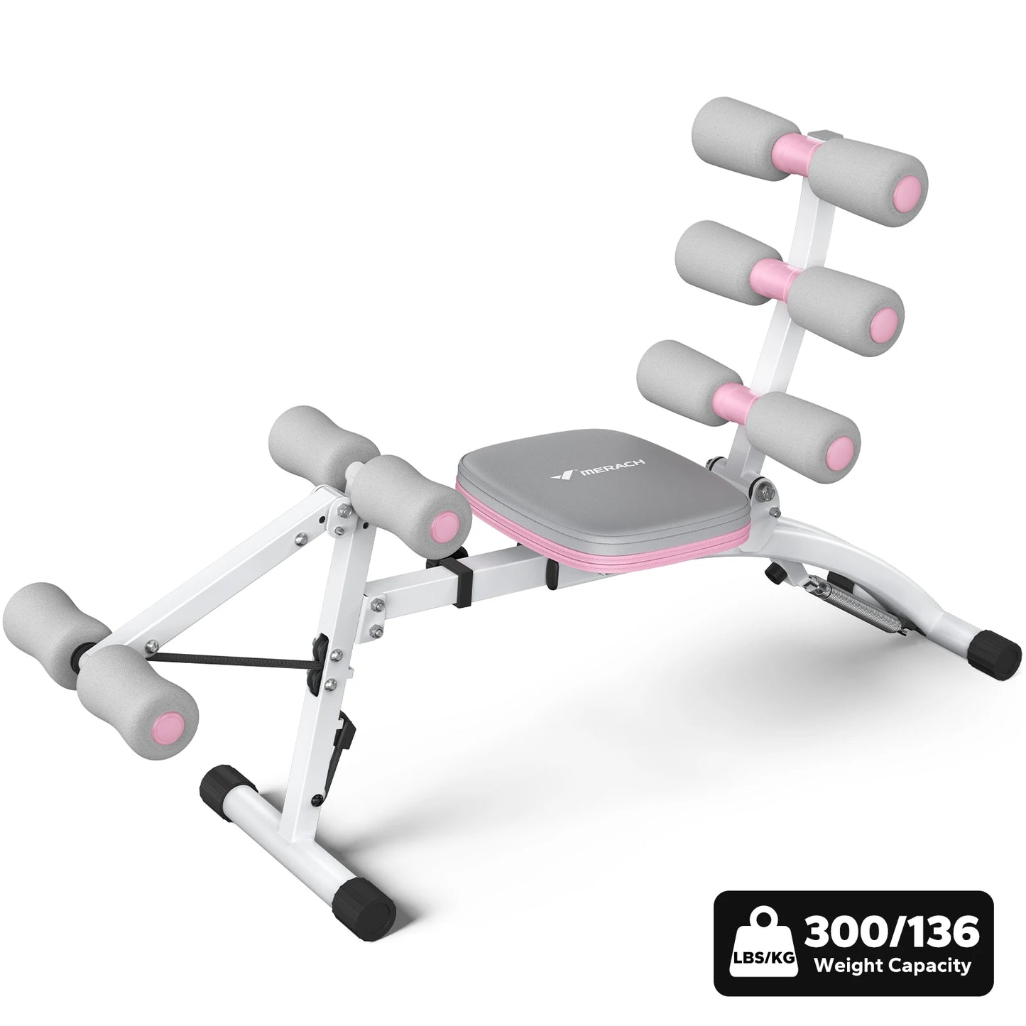 MERACH Ab Machine Sit Up Trainer Bench Multifunctional
