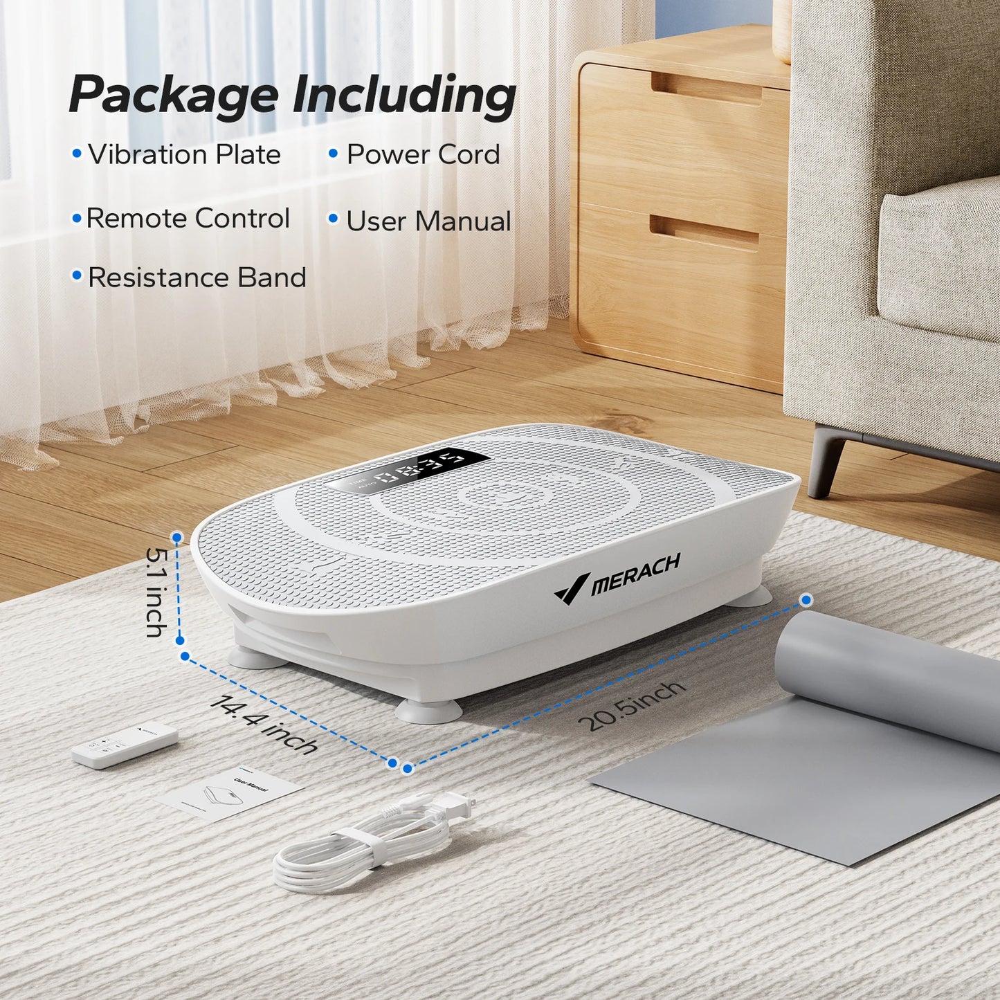 MERACH Vibration Plate CV30 Whole Body Workout Platform