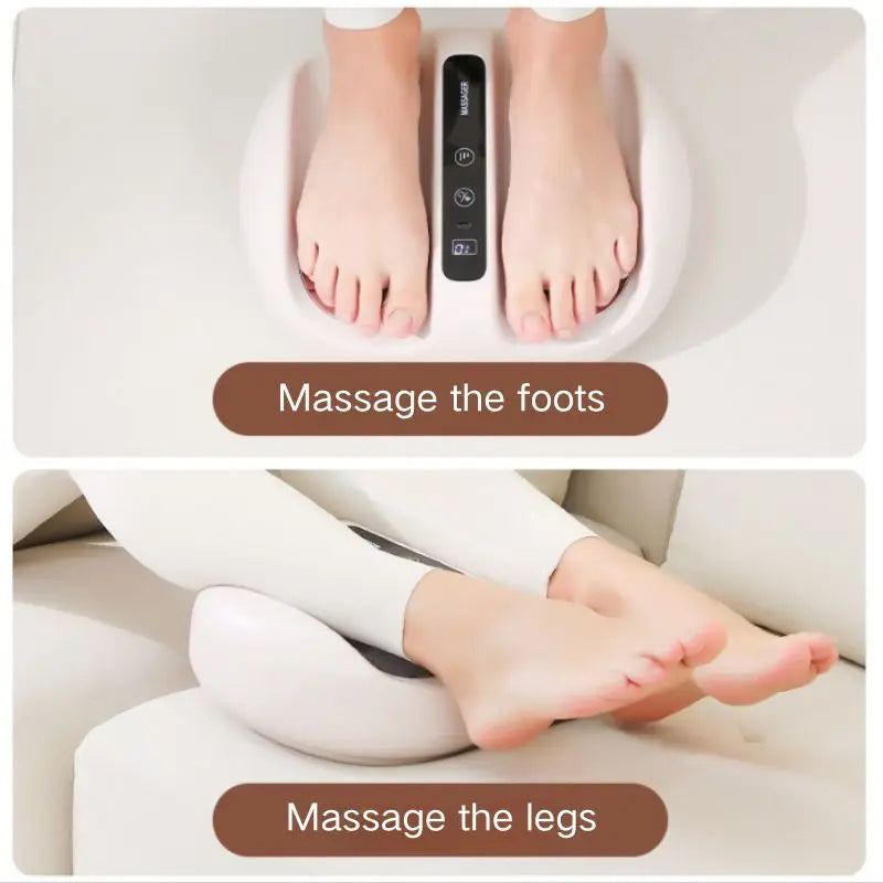 Mini Foot Massager With Heat And Deep Kneading Massage Vibration