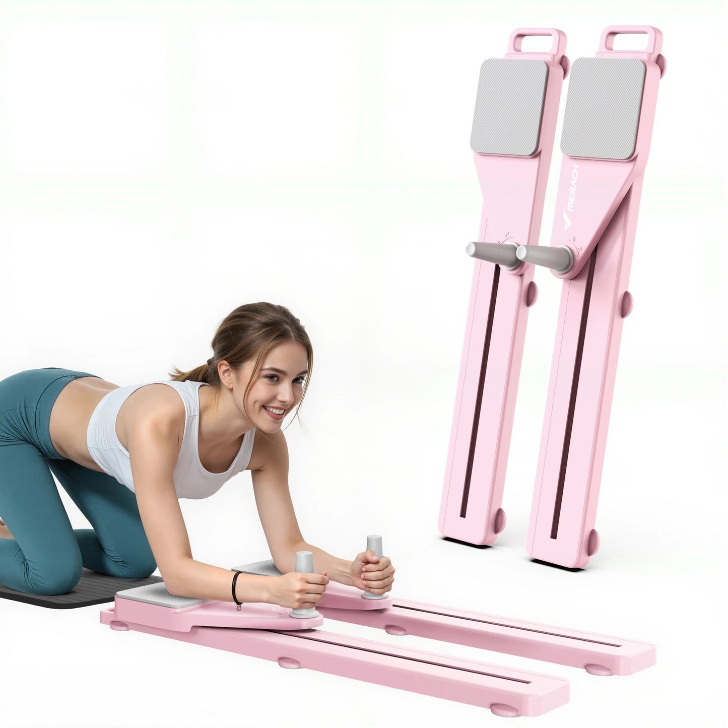 MERACH Portable Pilates Board Multifunctional Ab Trainer Anti Slip