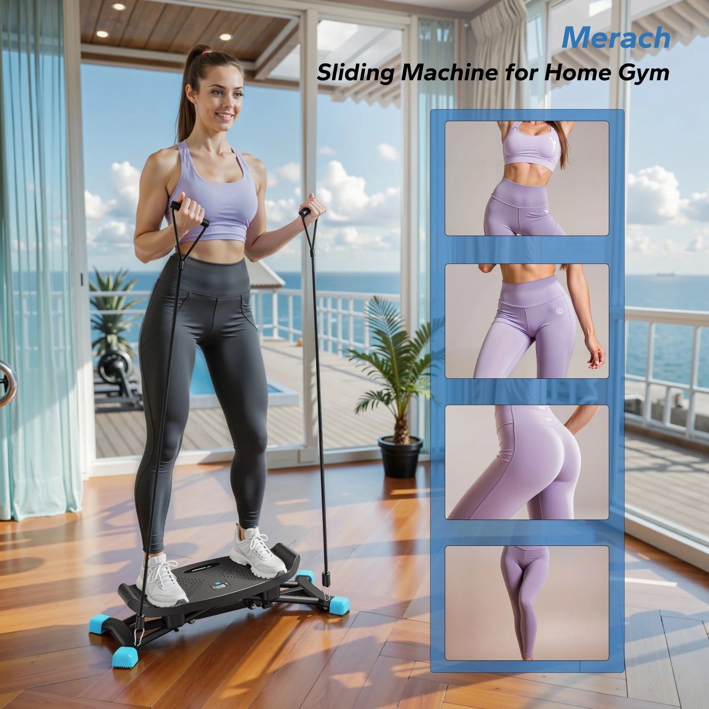 MERACH Ski Machine for Cardio and Full Body Training