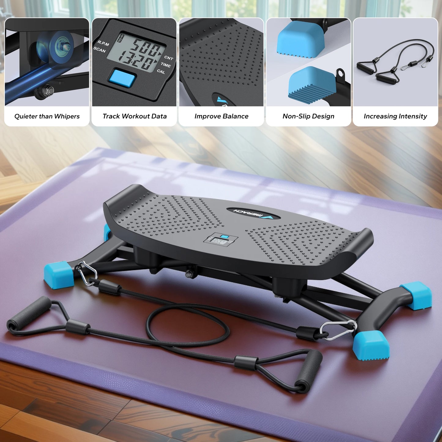 MERACH Ski Machine for Cardio and Full Body Training