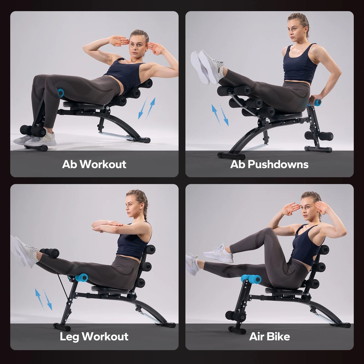 MERACH Ab Machine Sit Up Trainer Bench Multifunctional