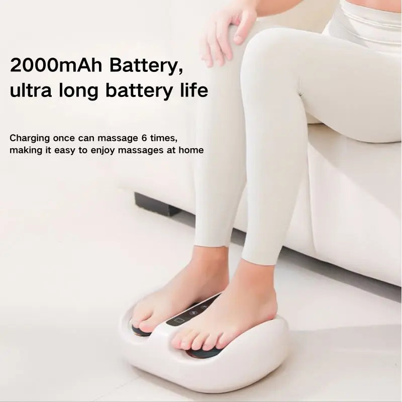 Mini Foot Massager With Heat And Deep Kneading Massage Vibration