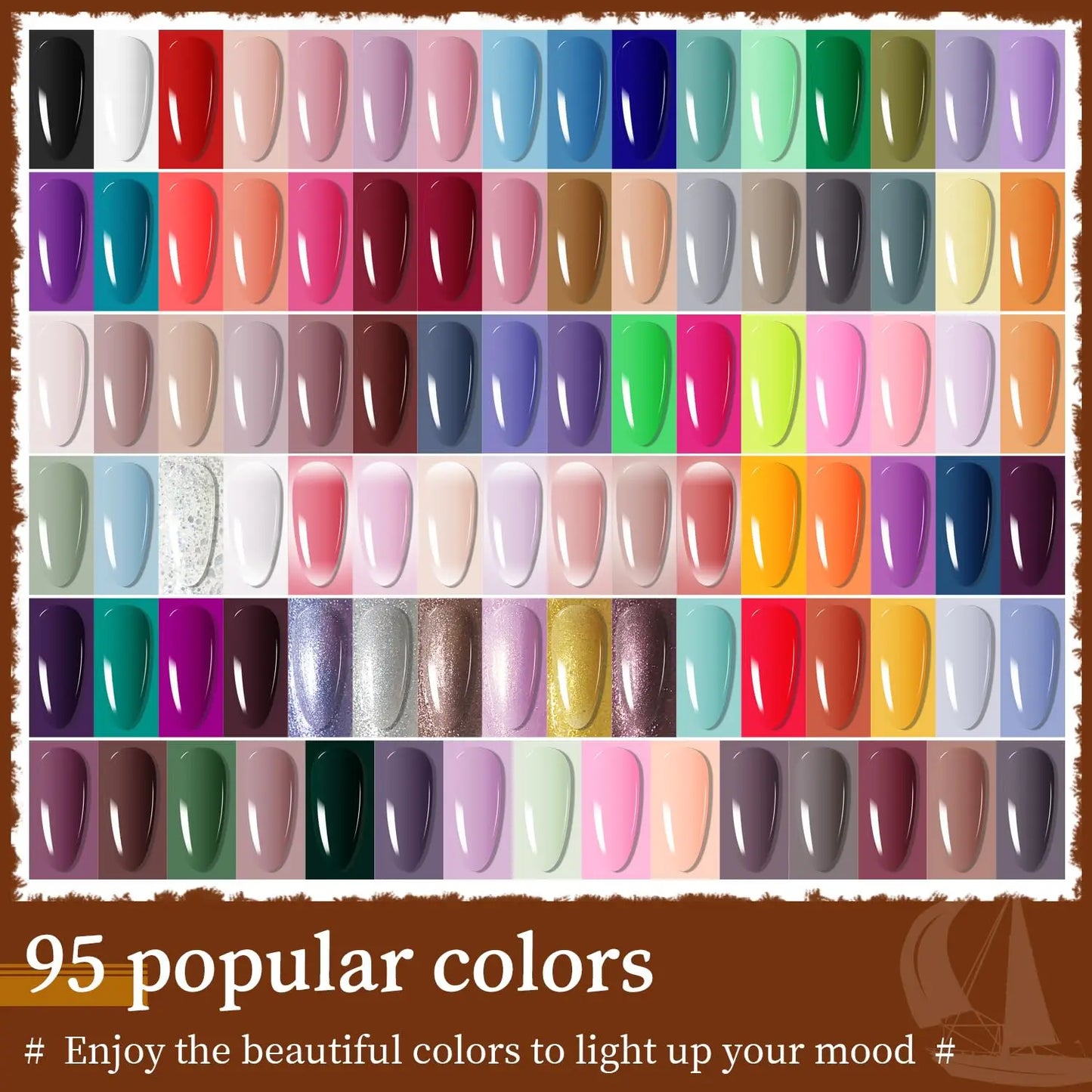 Gel Nail Polish Kit With Base Coat Top Coat MatteFinish