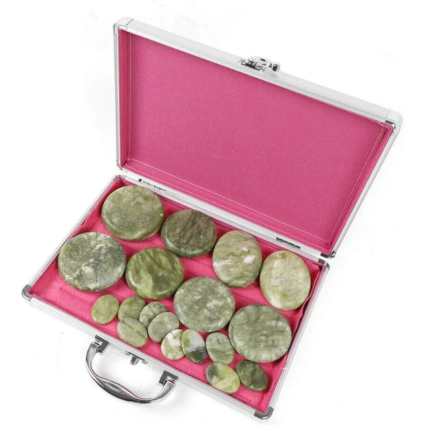 Hot Stone Massage Set With Warmer For Home Spa Relaxation