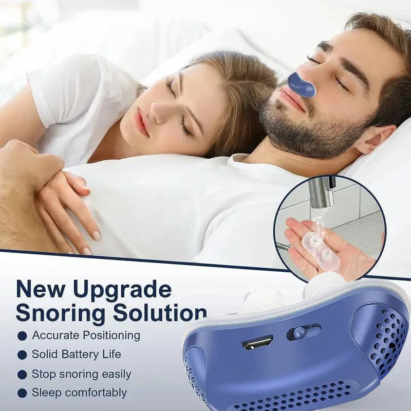 Electric Anti Snoring Device Adjustable Snore Reduction Solution