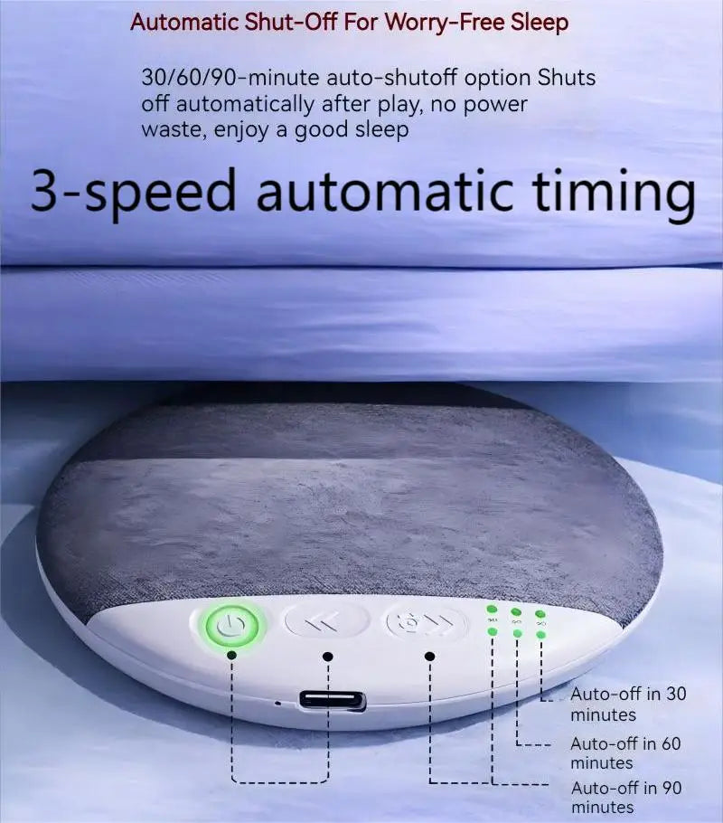 Upgraded Wireless Pillow Speaker Bluetooth Sleep Under Pillow Timers