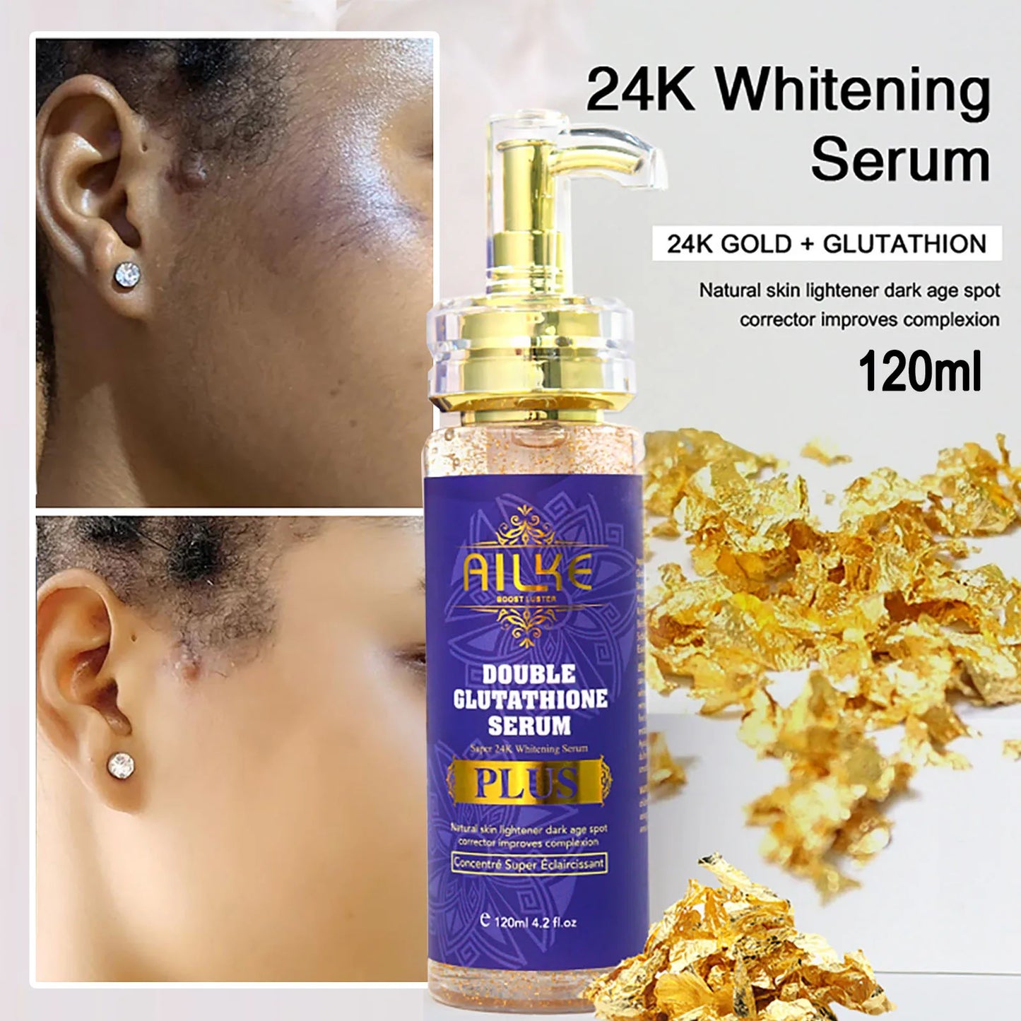 AILKE Glutathione Body Lotion Whitening Moisturizer For Women