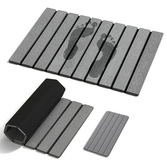 Diatomaceous Earth Bath Mat Set for Bathroom, 2-Piece