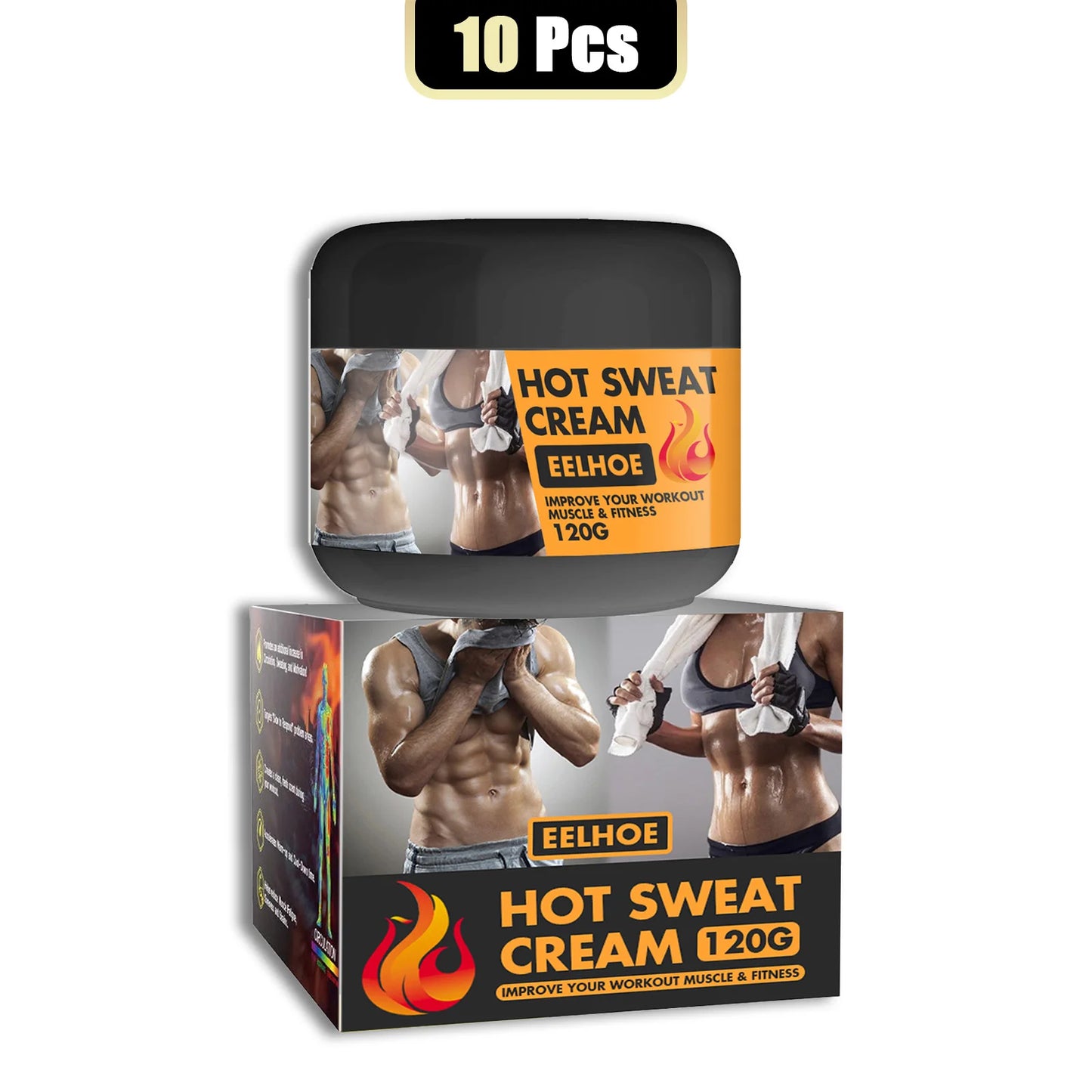 EELHOE Hot Sweat Cream For Effective Fat Burning Body Shaping