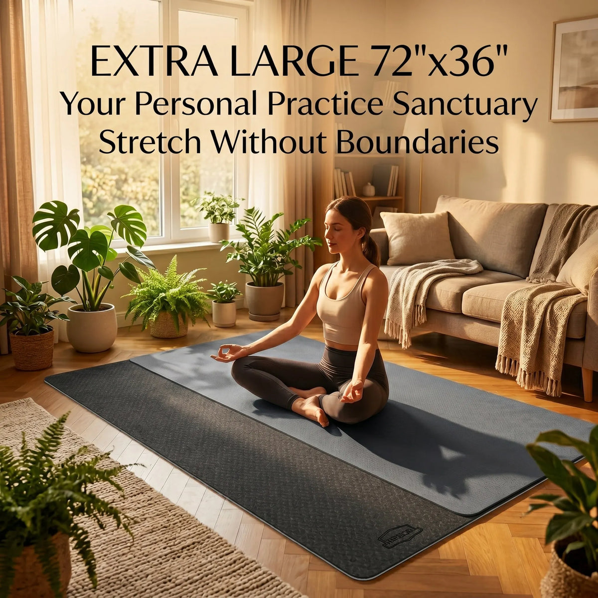 Hapbear Premium TPE Yoga Mat For Exercise And Fitness