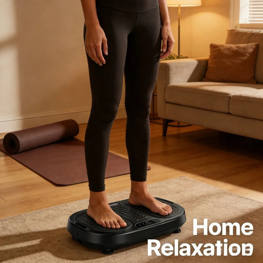 Full Body Vibration Plate Machine With Remote And Resistance Bands
