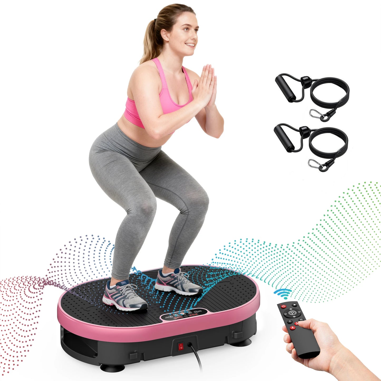Vibration Plate Whole Body Exercise Machine Remote Control 120 Levels
