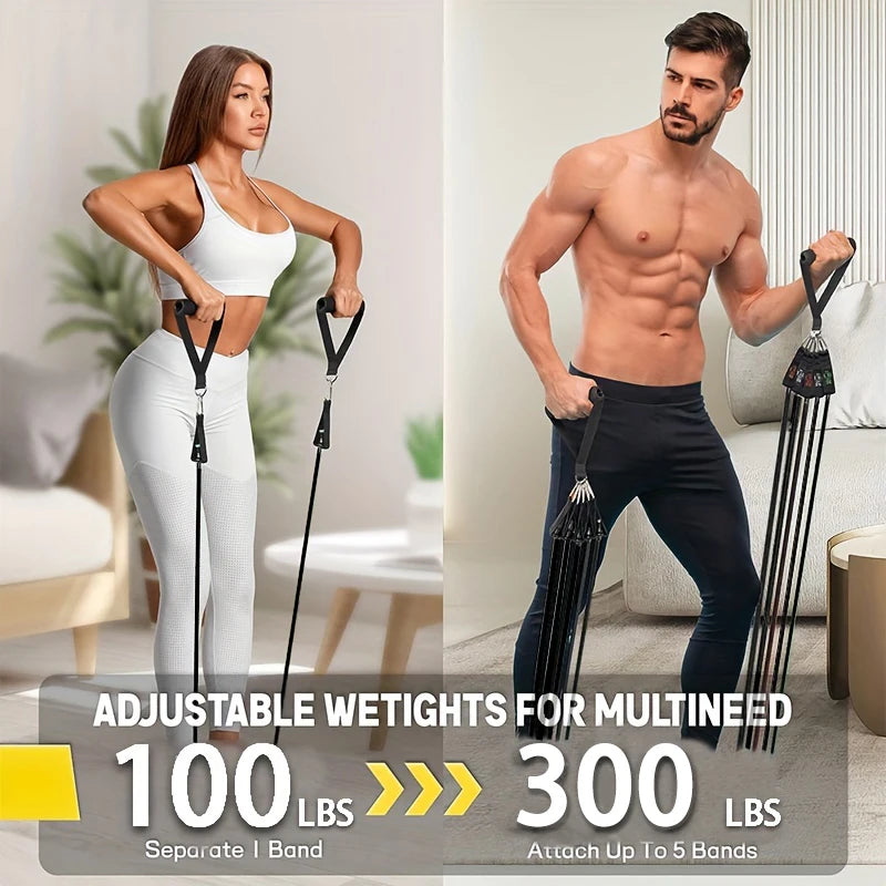 NONE Resistance Bands Set With Door Anchor And Handles