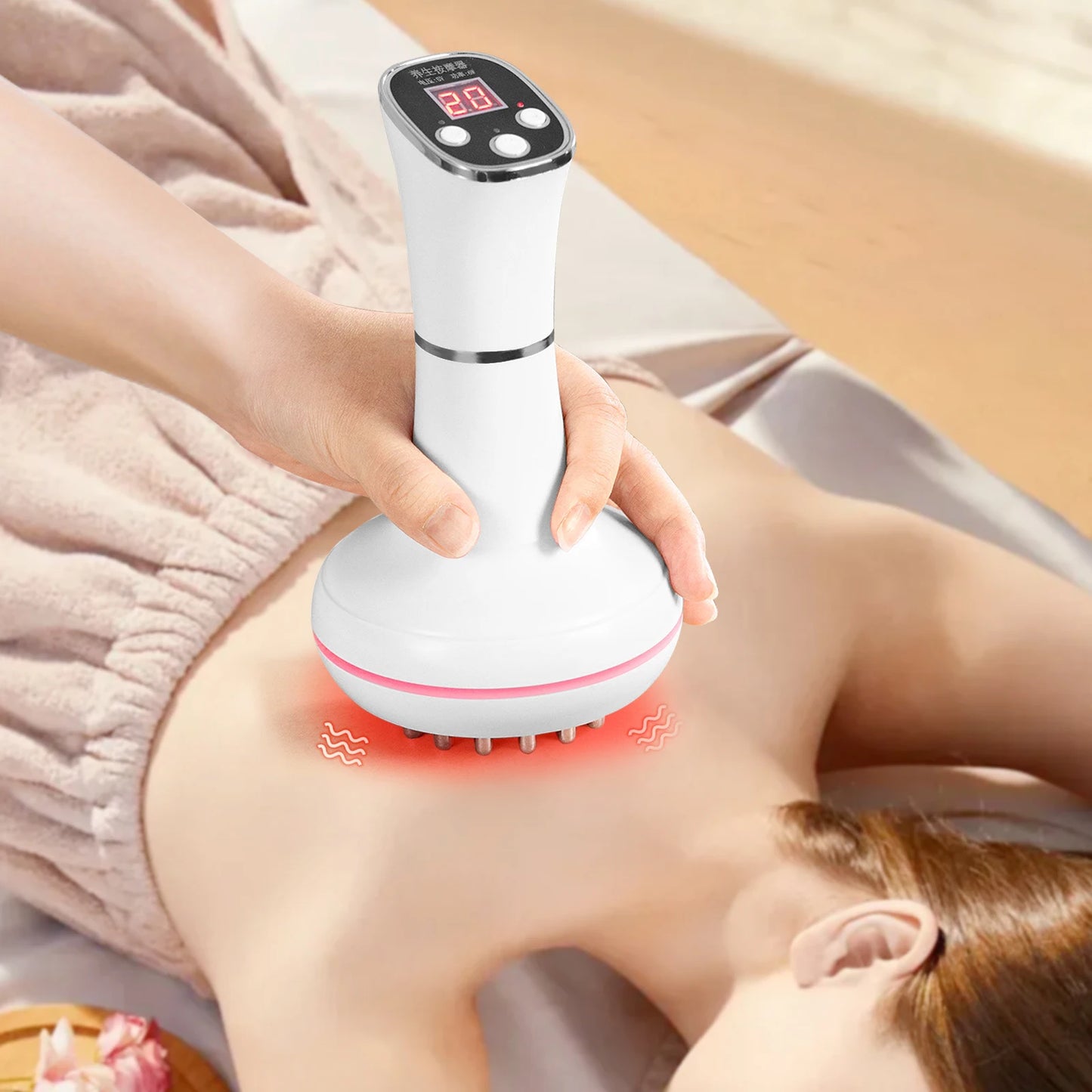 None Meridian Electric Massager Brush For Full-Body Relaxation
