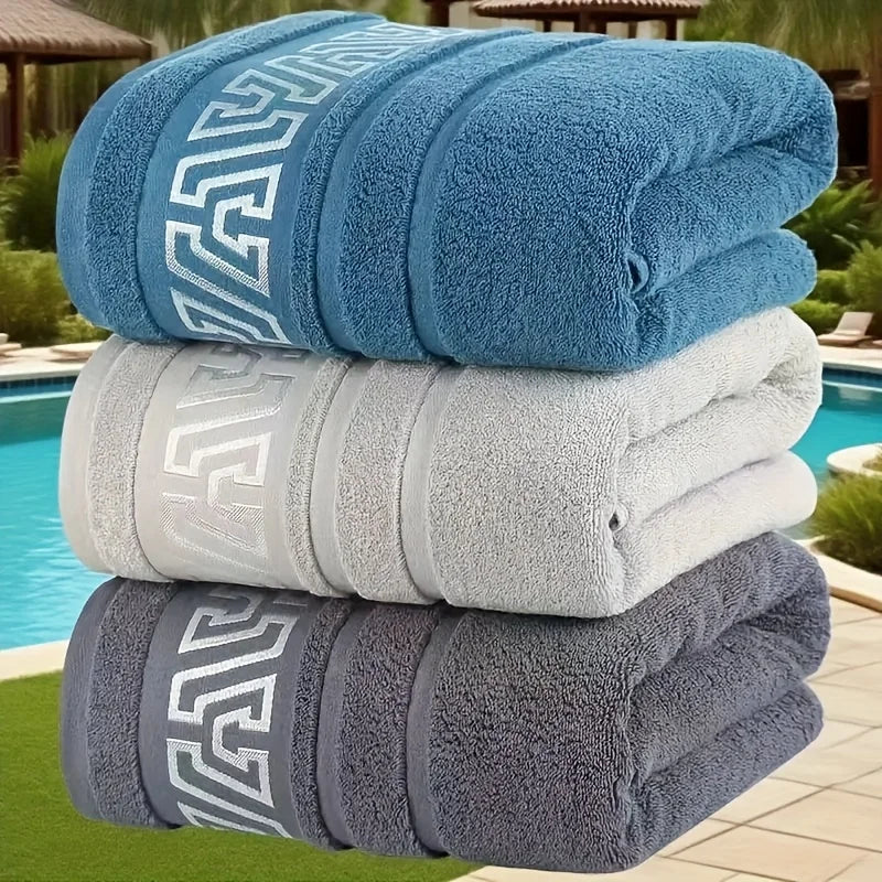 NONECN Microfiber Bath Towel Quick Dry Thick Plush For Home