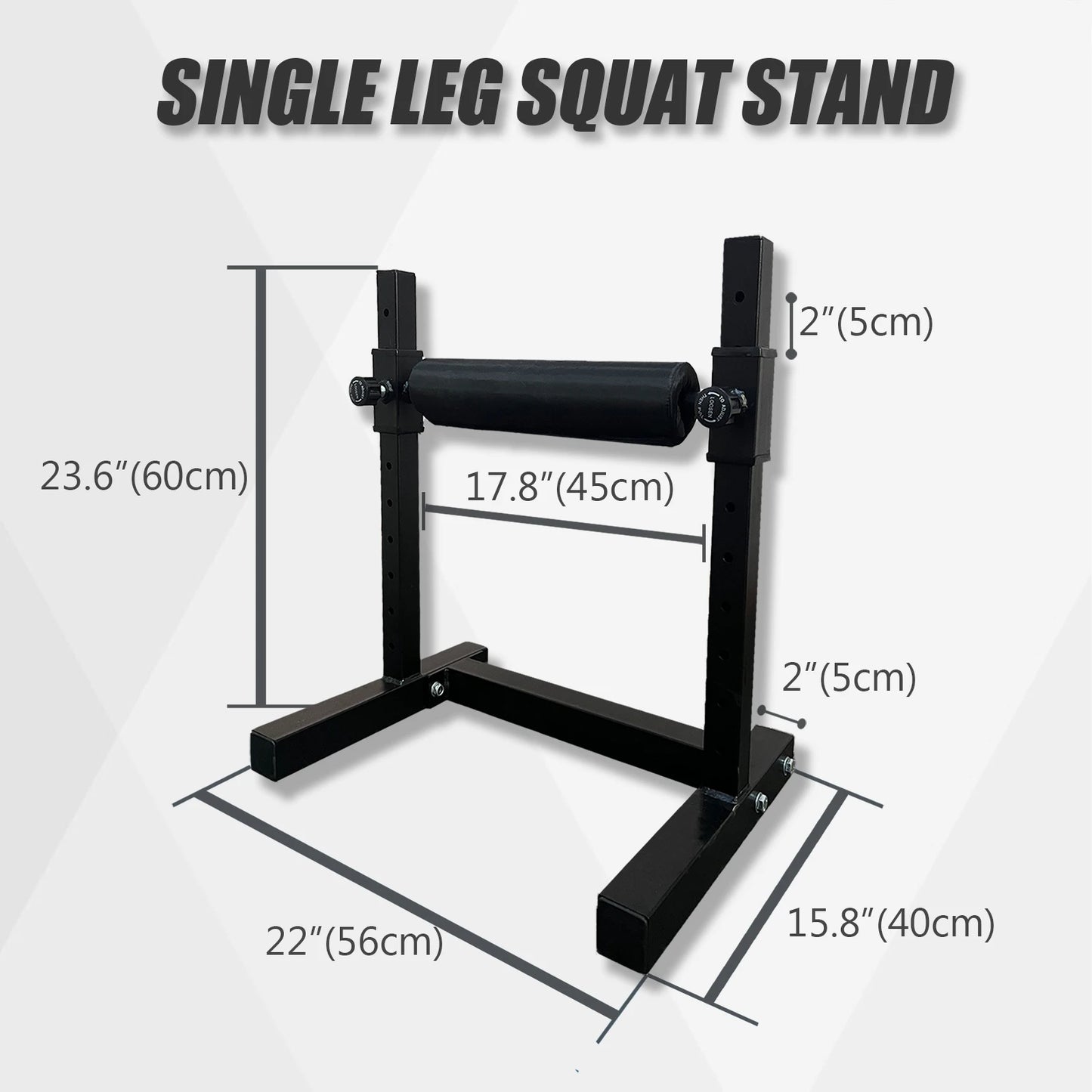 MARSAFIT Single Leg Squat Stand With Adjustable Height Home Gym