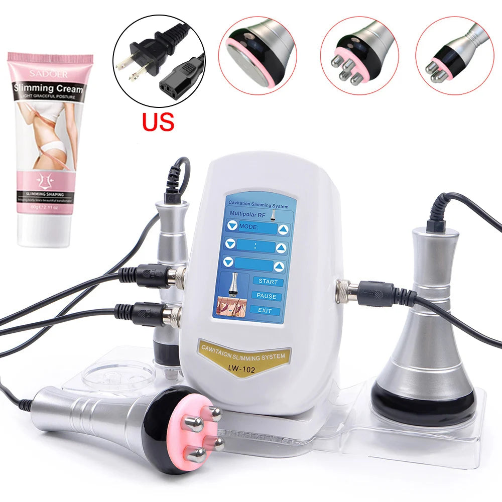 Beemyi 3in1 Beauty Body Slimming Massager Cavitation Machine For Face And Body
