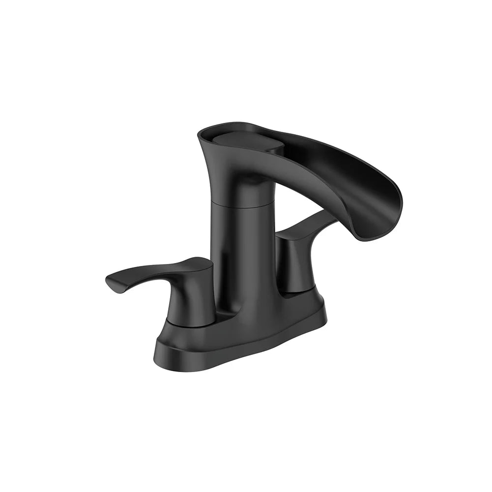 HiMISS Waterfall Bathroom Faucet Dual Handle Sink Tap
