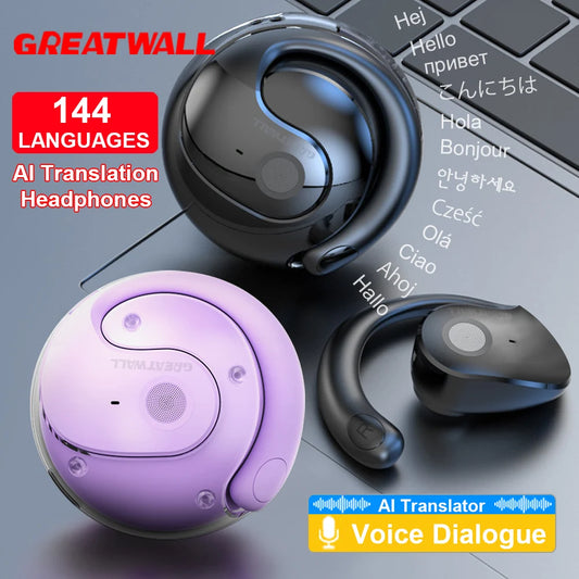 GreatWall Real Time Translation Wireless Earphones With AI Language Support