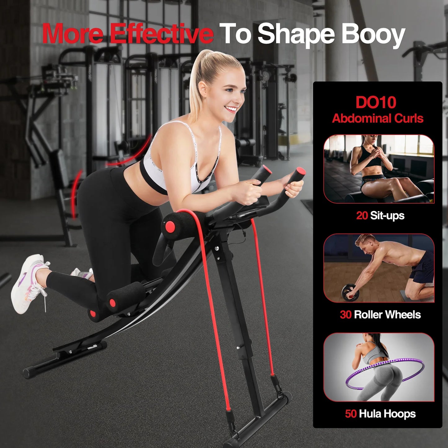 Foldable Ab Machine For Home Gym Core Training And Abs
