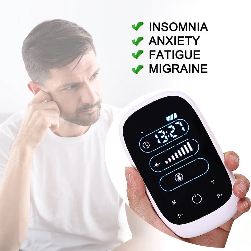 ATANGCES Cranial Electrotherapy Stimulation Ear Clip Device For Sleep Insomnia