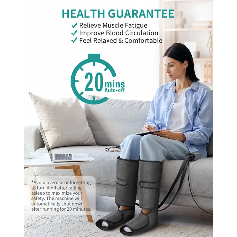 Nekteck Leg Massager Air Compression Calf Wraps For Circulation