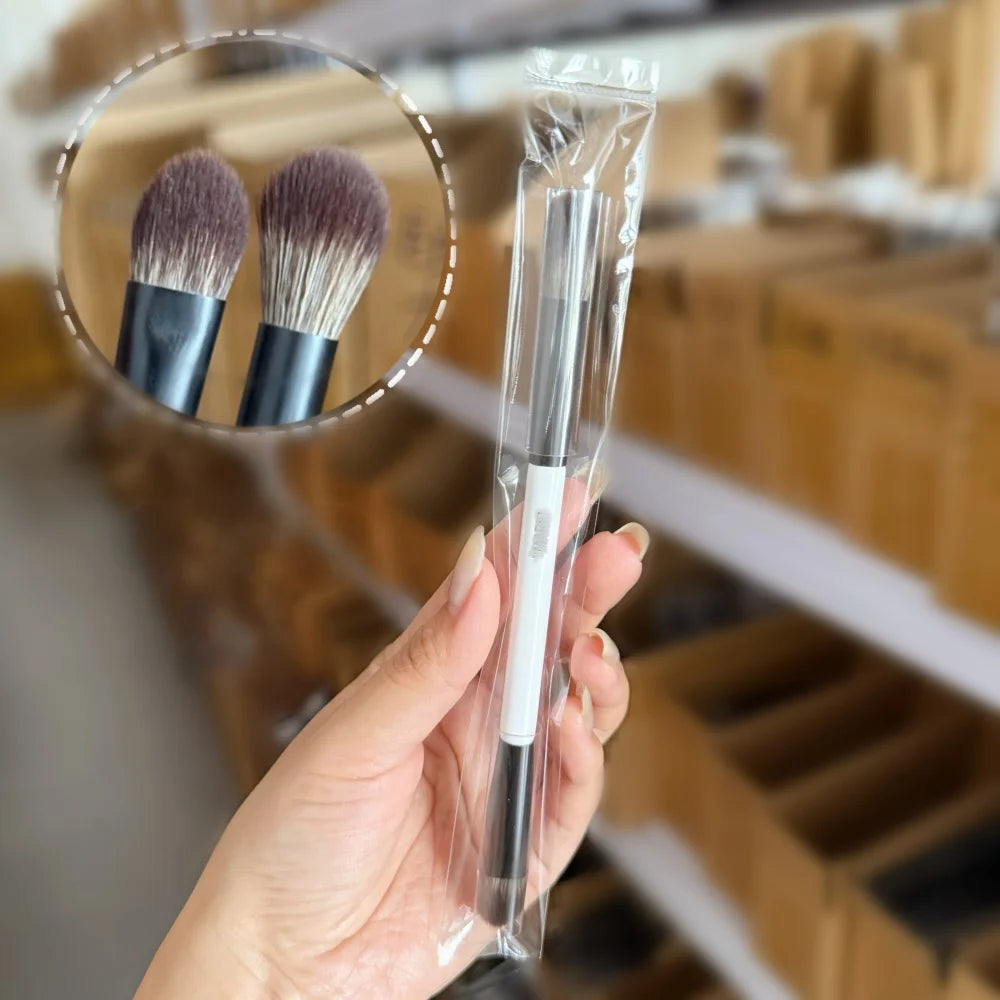 F4 Dual Ended Foundation Brush for Face Powder Blush Concealer