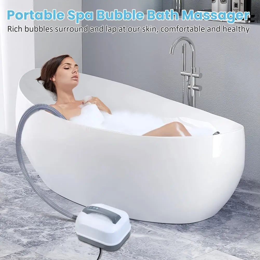 Portable Spa Bubble Bath Mat With Remote And Pillow