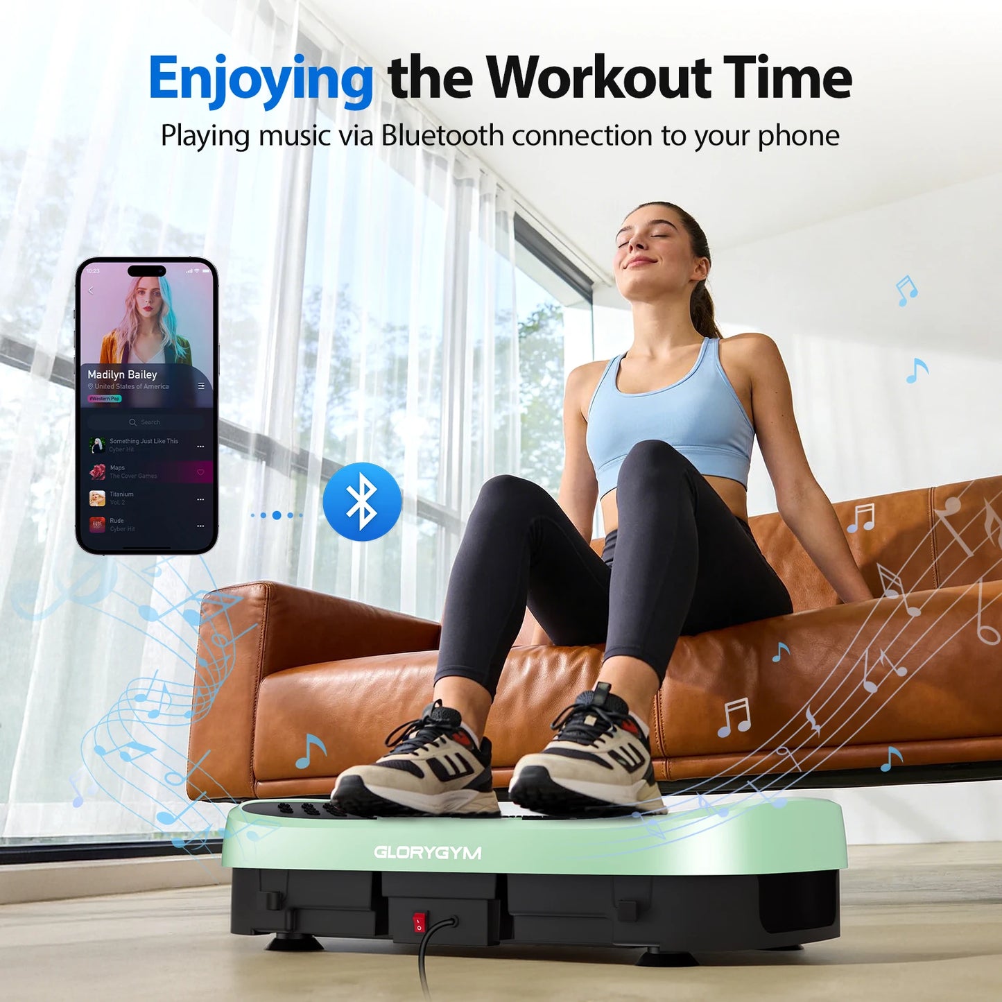 Vibration Plate Exercise Machine For Home Gym Fat Burning Speeds