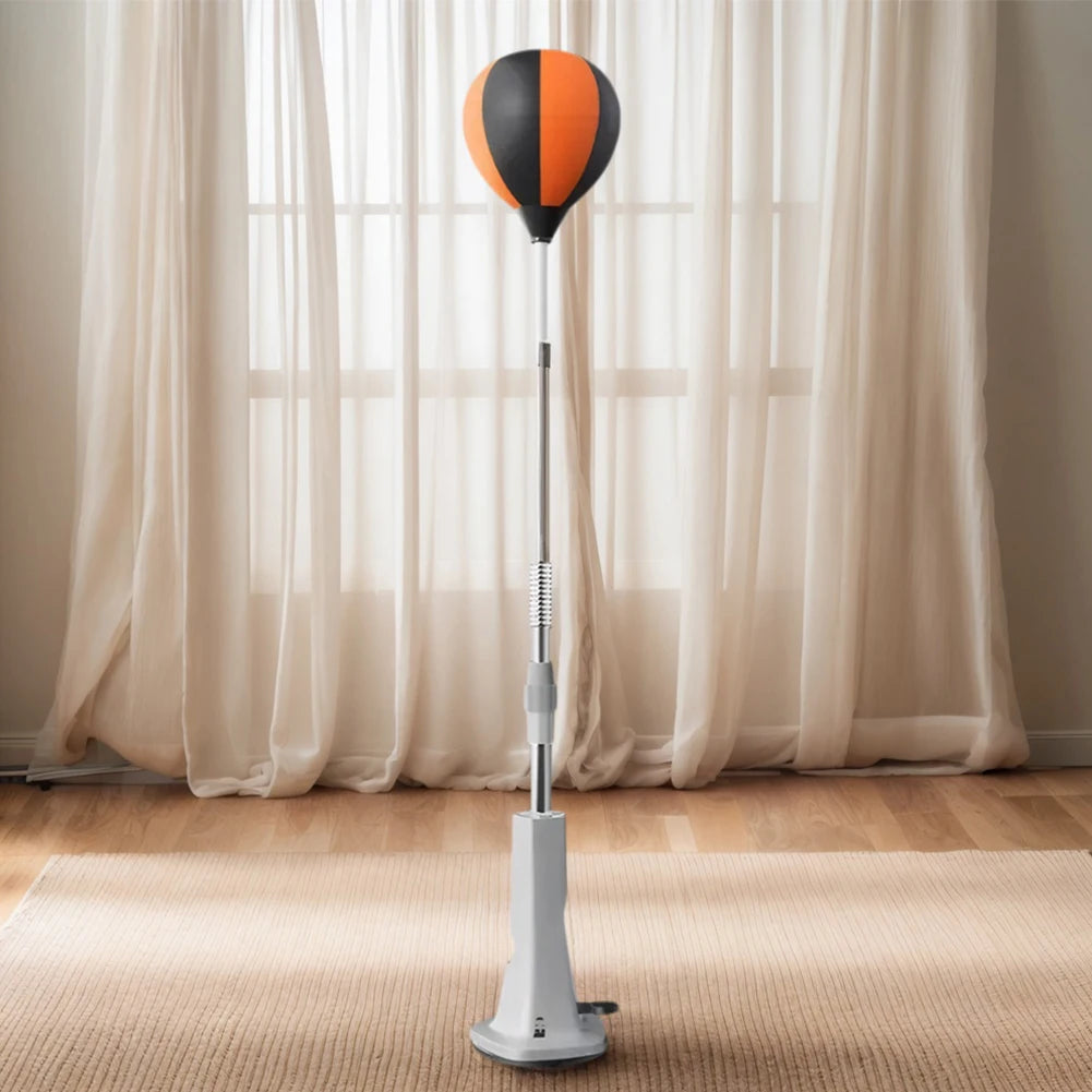 Boxing Punching Bag With Stand Height Adjustable Reflex Ball Set
